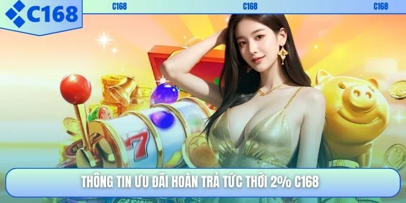 Thông tin ưu đãi hoàn trả tức thời 2% C168