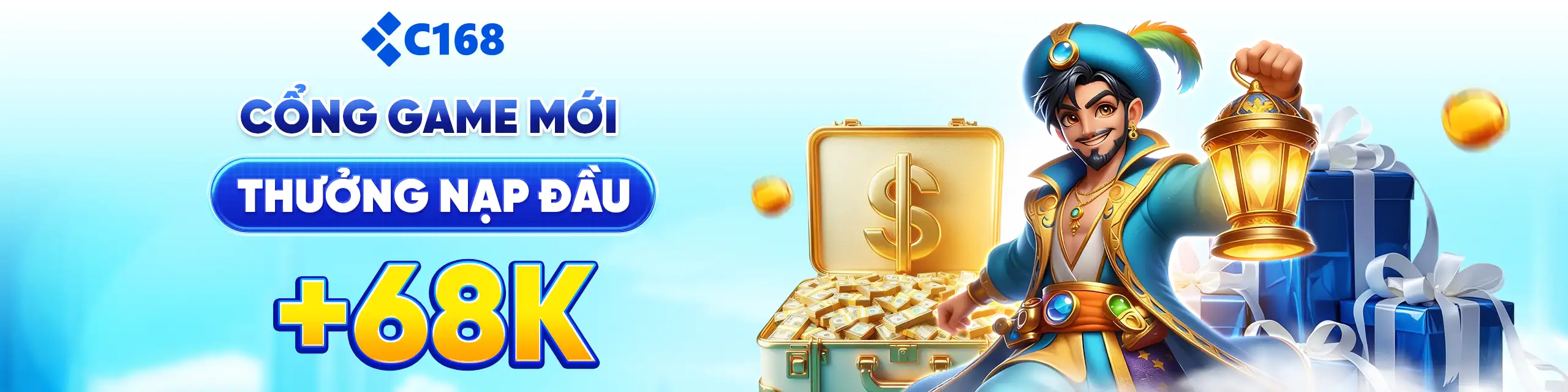 C168 nạp đầu thưởng 68k